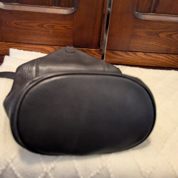 VINTAGE COACH Sonoma FlatPack Backpack Crossbody in Black Leather 4917 - Picture 8 of 11